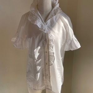 Mille Cute ruffle neck blosue.